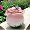 kevinsgiftshoppe Ceramic Pink Rose Flower With Butterfly Jewelry Box Home Decor   Vanity Decor Wedding Table Decor